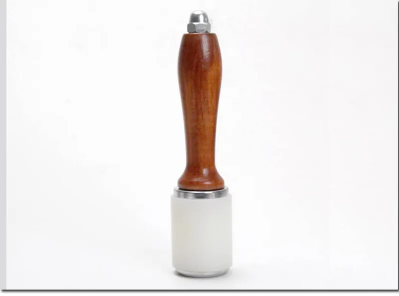 Профессиональные Кожаные резные молотки нейлоновые молотки молоток деревянная ручка для шило для кожи Печать перкуссия DIY tool-430g - Цвет: 430G
