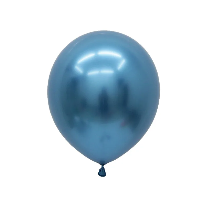 30/50/100 шт 12 дюймов хромированный металлический латексные воздушные гелиевые шары День рождения Свадебные украшения детский душ игрушка Globos балон - Цвет: blue