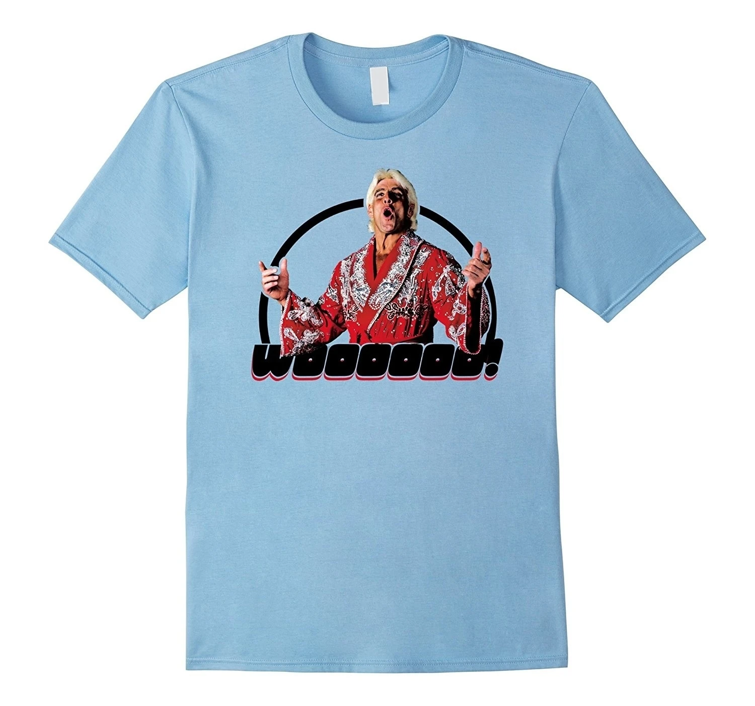 Классическая Ric Flair Woooooo Howl Футболка Мужская хлопковая футболка с коротким