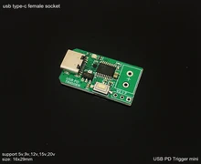 USB-Tipo c PD Carga Rápida Detector Decodificador Placa de Teste de Fixação de Votação Mestre do Flip-flop