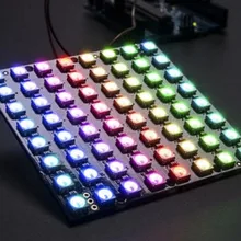 1 шт. WS2812 8x8 64 СВЕТОДИОДНЫЙ матричный светодиодный 5050 RGB Полноцветный драйвер черная плата