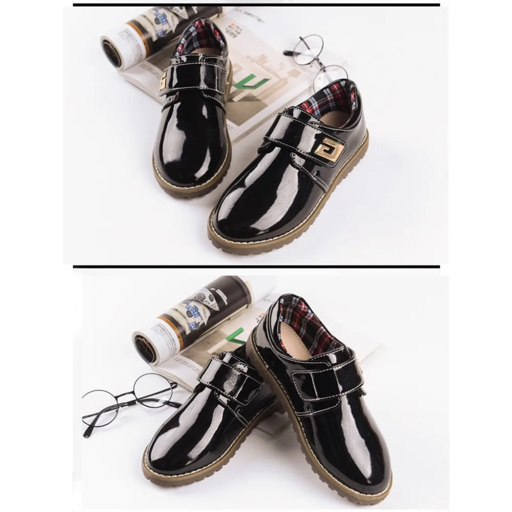 Acthink New Boys Genuine Leather Shoes Children Formal Dress Shoes