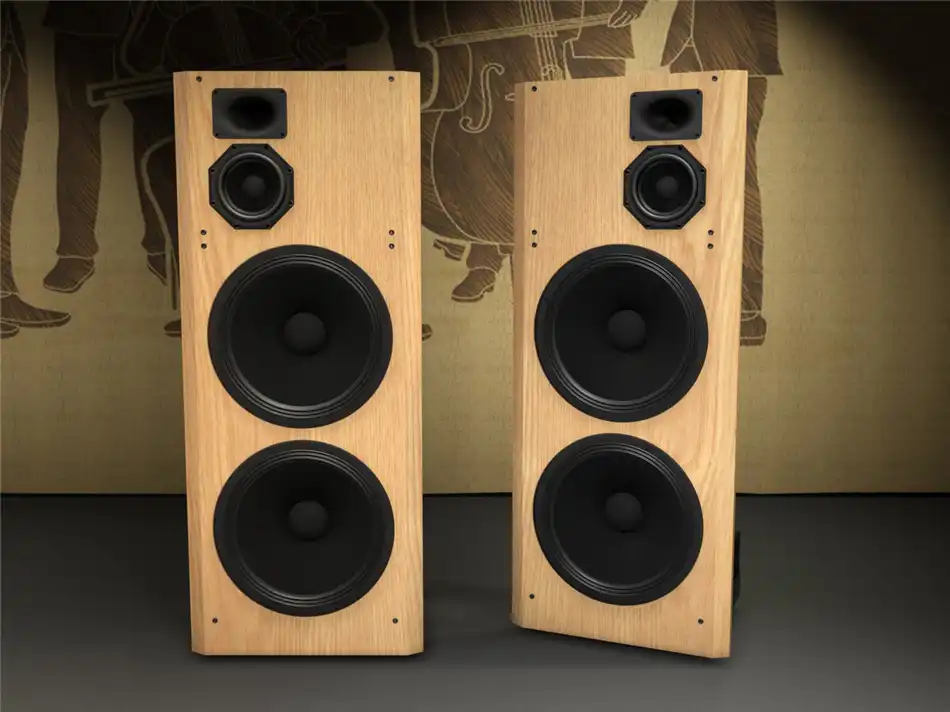 floor standing speakers with built in subwoofer