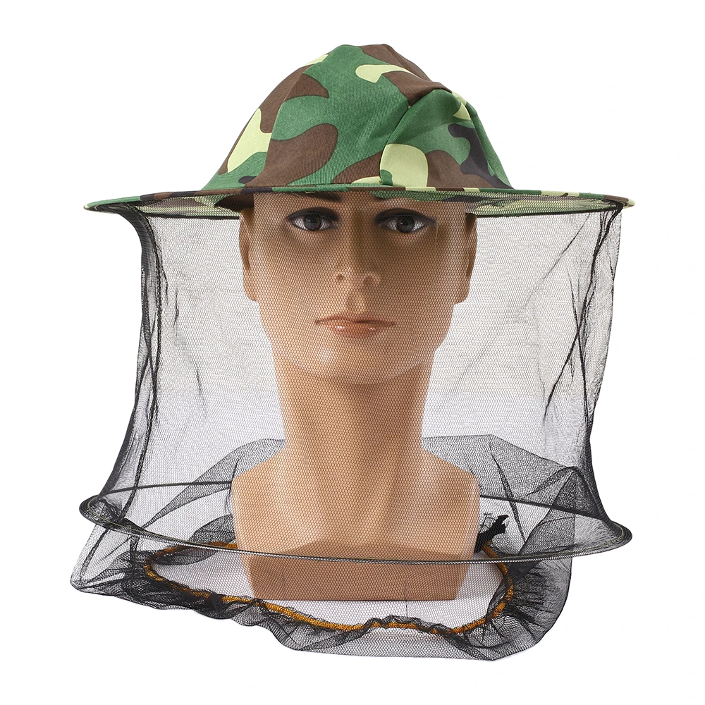

Outdoor Anti Mosquito Bug Bee Insect Mesh Hat Hunting Hat Practical Travel Camping Protector For Head Face Protect Survival Tool