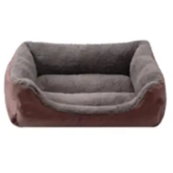 

Solid Color Pet Dog Bed Soft PP Cotton Filled Puppy Cat Sofa Bed Warm Pet Cushion Rectangle Cat Dog Mat Waterproof Pets House