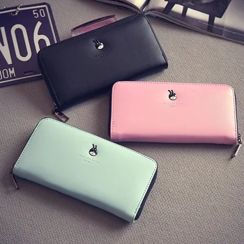 

2018 new summer ladies purse, long Korean zip, wallet, candy, color card, zero wallet