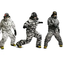 Зимний водонепроницаемый Камуфляжный костюм с надписью «Southplay»(куртка+ штаны) 10000 мм