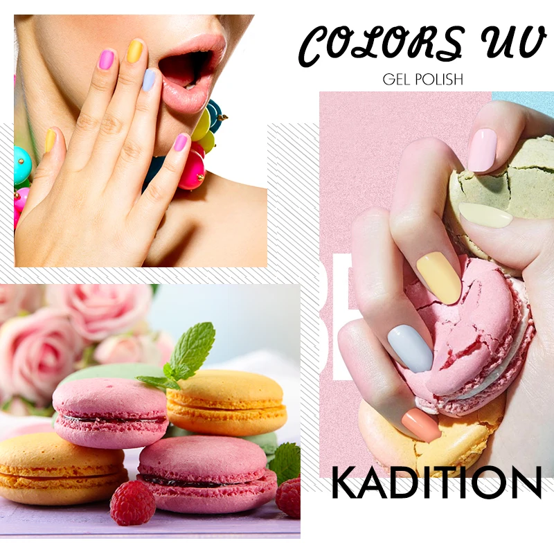 

KADITION Nails Gel 7 Ml 29 Colors Gel Polish Primer UV LED Semi-Permanent Enamel Lucky LED Gel Colorful Gel Varnish Nail Art