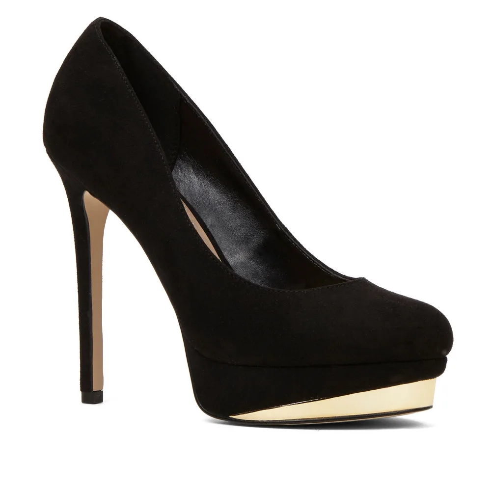 font b Women b font Shoes Pumos Zapatos Mujer Black Shoes High Thin Heels Slip
