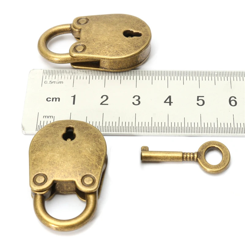 1-set-Metalen-Oude-Vintage-Stijl-Mini-Hangslot-Kleine-Bagage-Box-Key-Lock-Koper-Kleur-Lot (3)