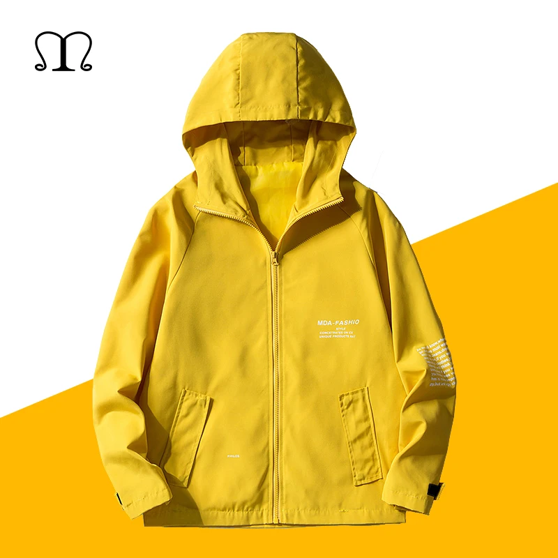 

Spring Autumn Men Jacket with Hat Fashion Hooded Jacket Coats Baseball Jackets Streetwear Casual Windbreakers Men's Loose Coats