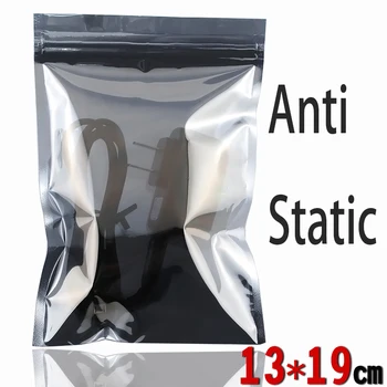 

13*19cm Reclosable Anti Static Shielding Bags ESD Antistatic Package Bag Zip Lock Ziplock Zipper Anti-Static Packing Storage Bag