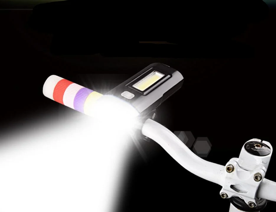 Perfect Bicycle light bike front light headlights USB charging COB highlight lights mountain USB charge bike accessories F1132YQ 3