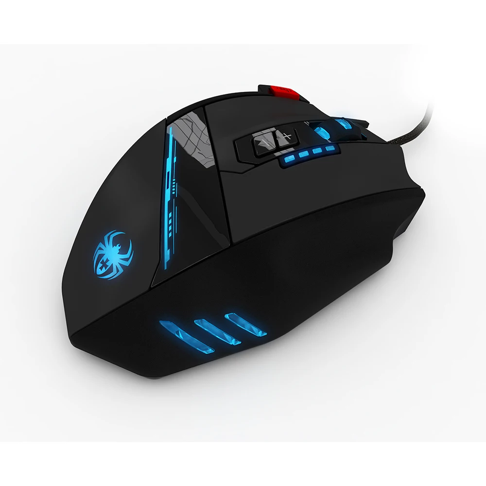 Проводная USB оптическая игровая мышь ZELOTES 12 программируемых кнопок компьютерные