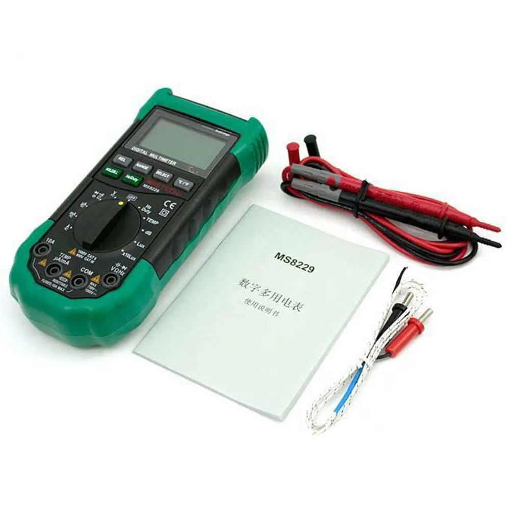 

M042 MASTECH MS8229 5in1 Auto range Digital Multimeter DMM LUXMETER Thermometer Sound Level Tester Humidity Meter FREE SHIPPING