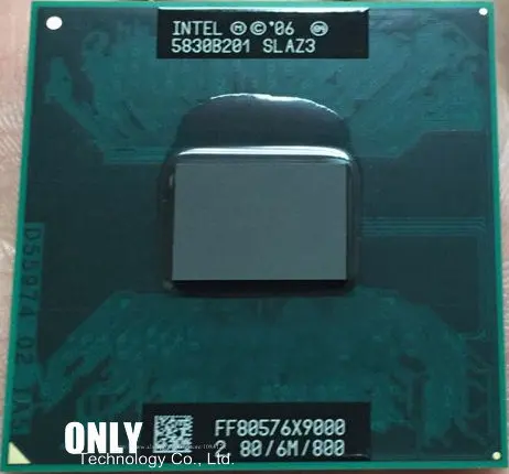 Процессор Intel Top Core 2 Extreme X9000, процессор 2,8 ГГц, 6 Мб, 800 МГц, разъем P, разбитые кусочки для GM965 PM965 T9300 t9500