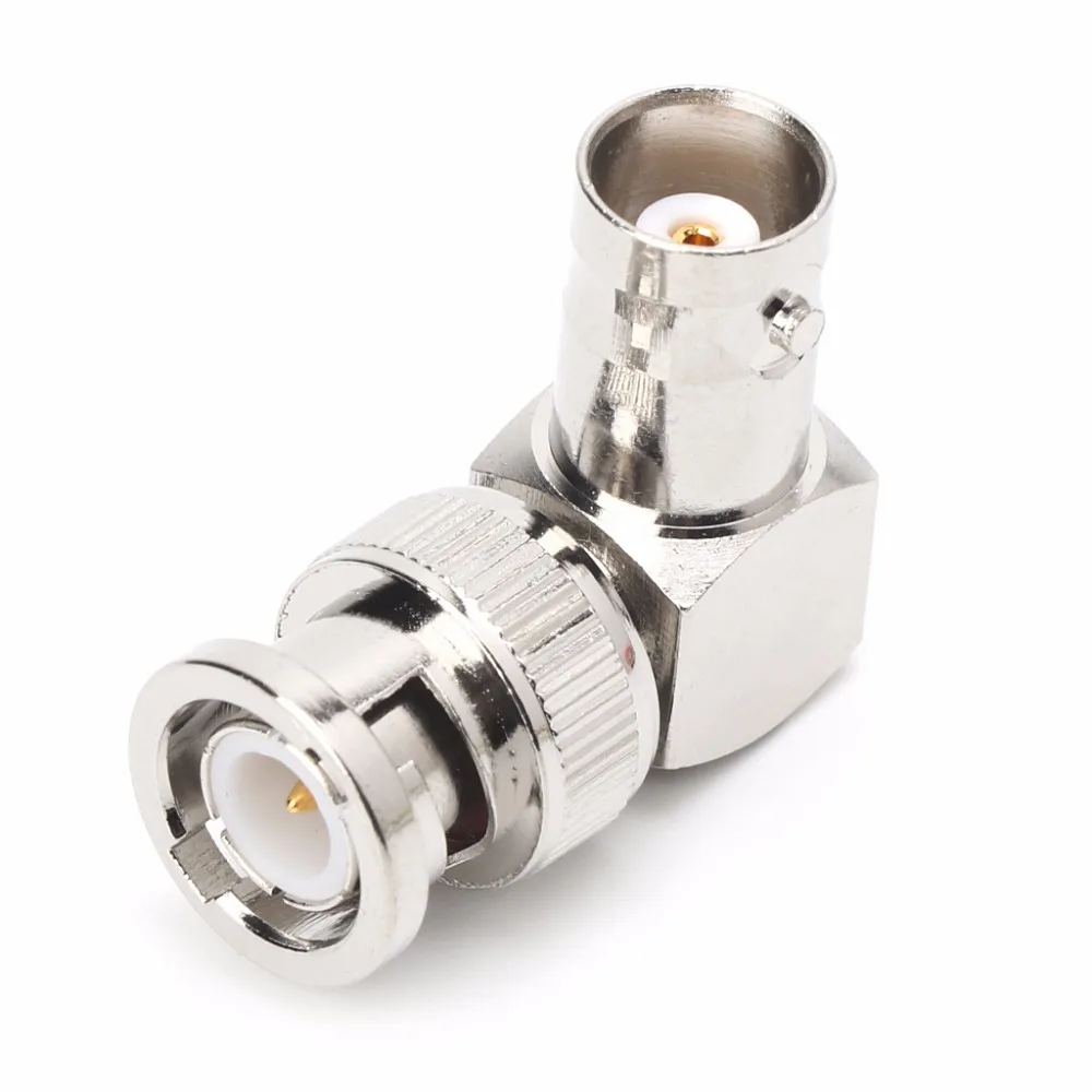 

RF Coaxial Cable Adapter L-shaped BNC Male Right Angle to Female Connector