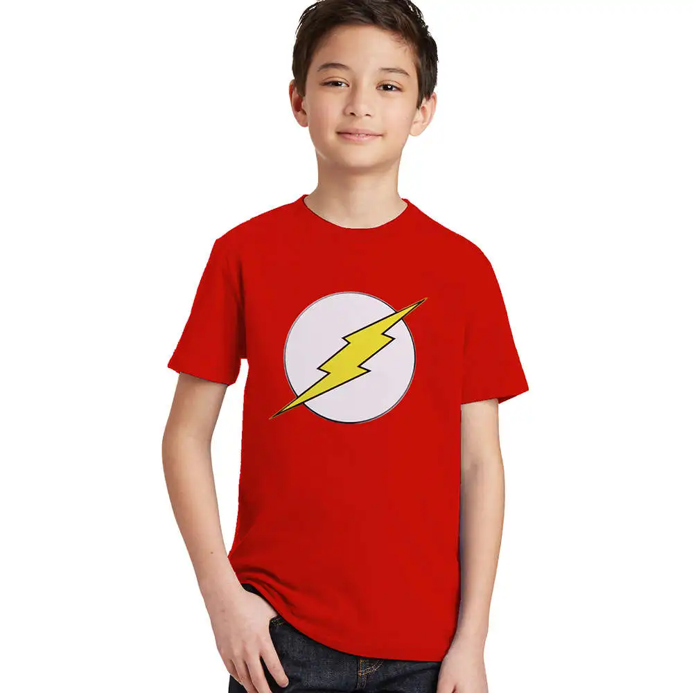 the flash kids t shirts children boys girls flash man logo t shirt