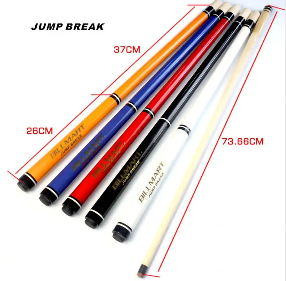 

New BILLMART Break Punch Jump Cue Billiard Stick 5 Colors Option 13mm Tip Handmade Professional Maple Billiard Stick China 2019