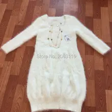 Норковый кашемировый свитер женский норковый кашемировый пуловеры вязаный свитер платье