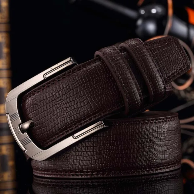 Blackcattleメンズ古典的なファッションドレスベルト本革高品質バックルストラップ高級ベルト