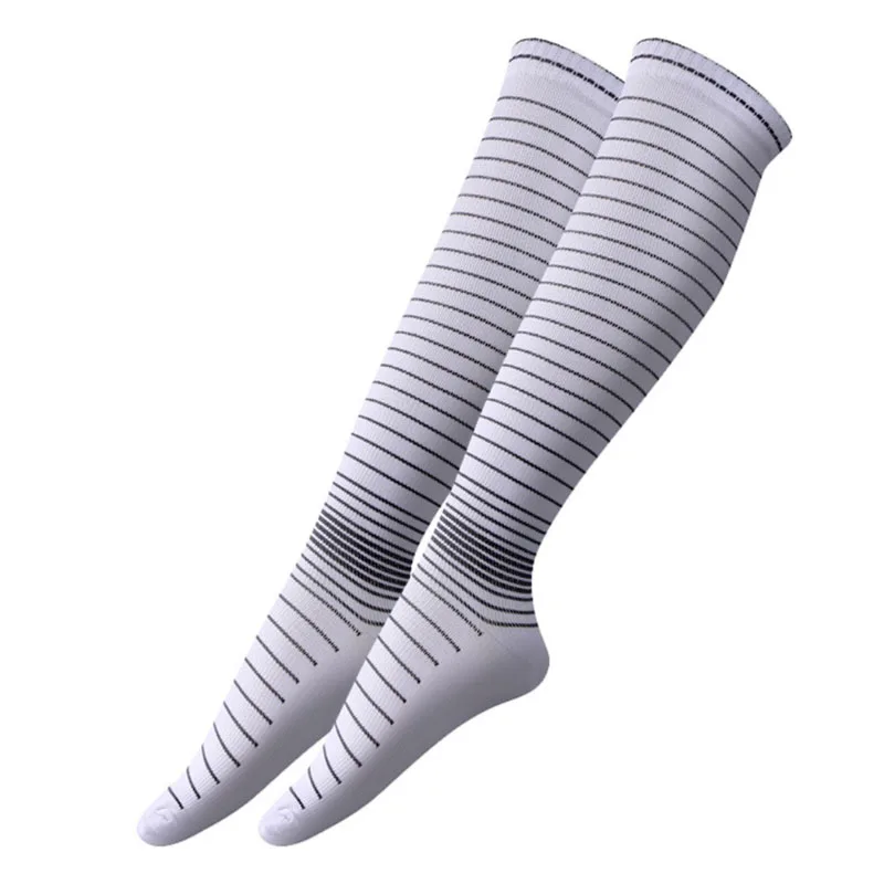 Спортивные носки, тянущиеся Компрессионные носки, короткие носки, быстросохнущие гольфы, футбольные мужские носки, 1 пара носков высокого качества - Цвет: Бежевый