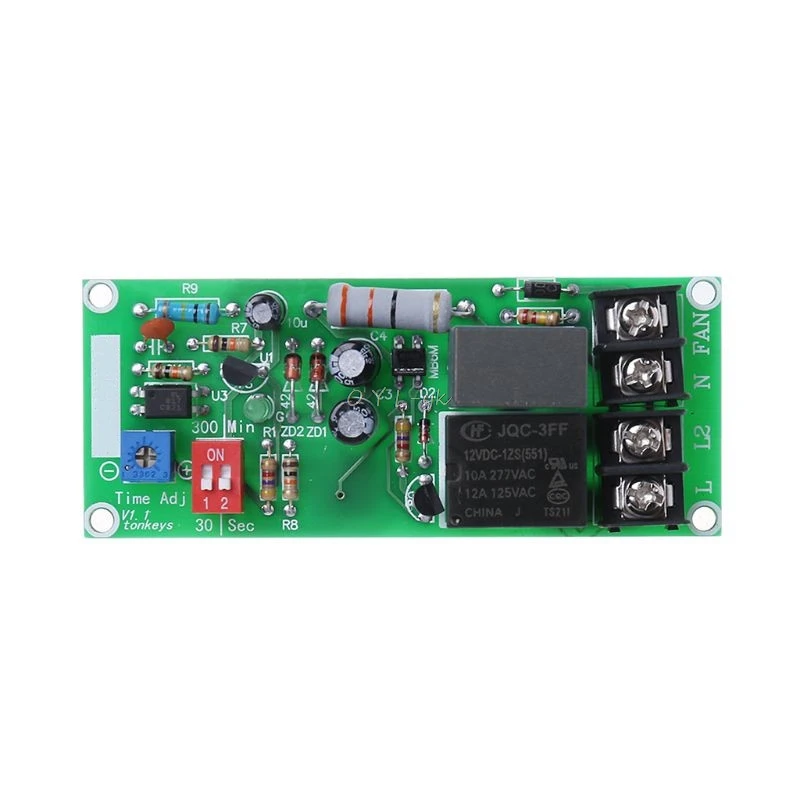 AC100V-220V регулируемое реле таймера модуль выключения переключатель задержки для