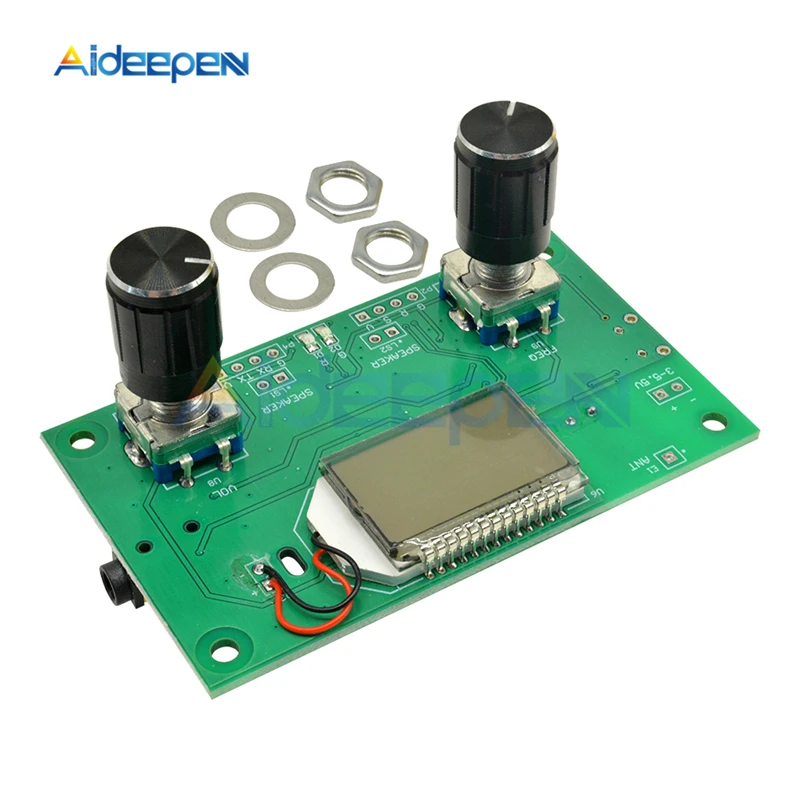 

DC 3V-5V 87-108MHz DSP PLL LCD Digital Stereo Digital FM Radio Receiver Module With Serial Control Frequency Range 50Hz-18KHz