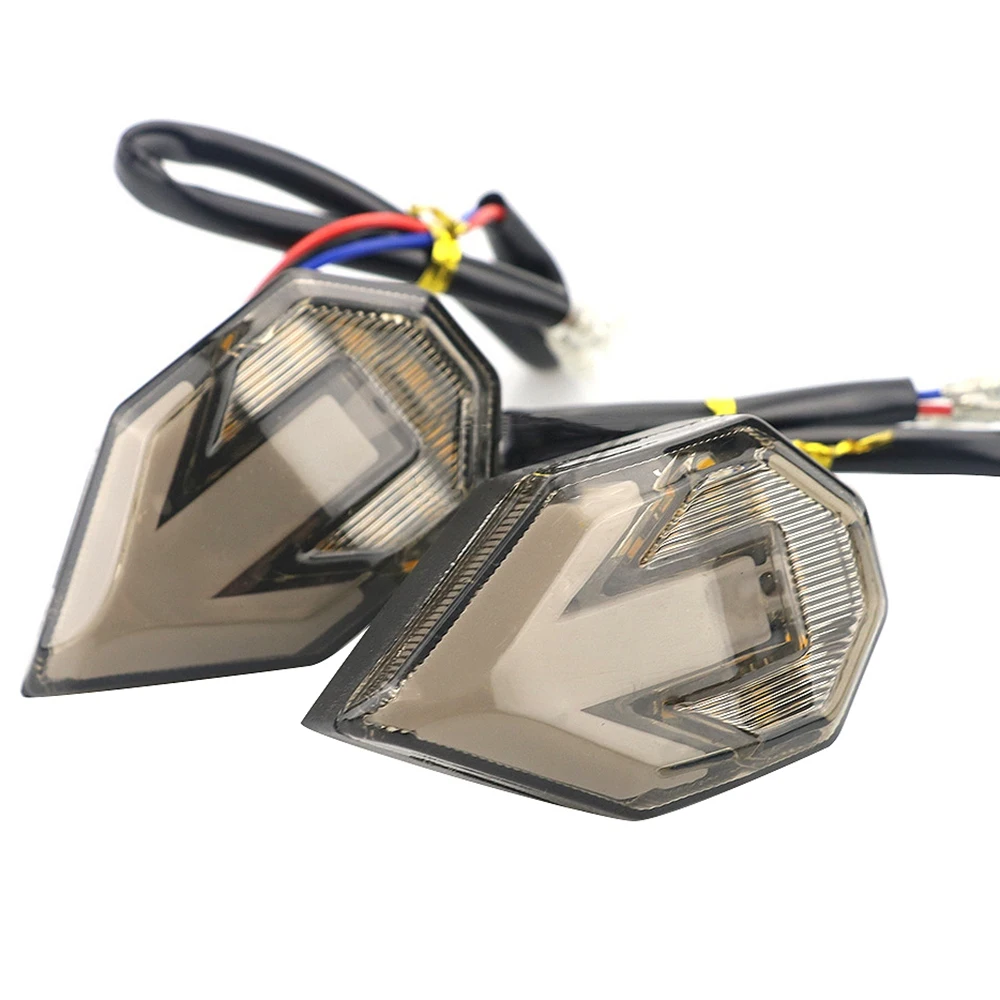 12V мотоциклов стрелка-Форма светодиод мигает указатели поворота Индикаторы для мотоцикла мигалки лампы Универсальный для Honda Kawasaki Bm
