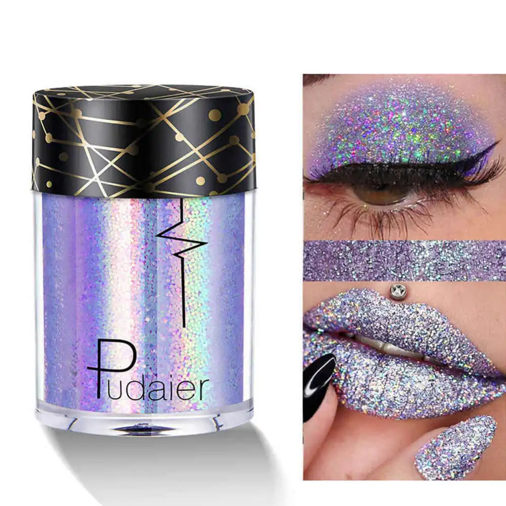 

Pudaier Brand Glitter Eye Shadow Cosmetics Makeup Diamond Lips Eyes Loose Pigment Powder Cosmetics Make Up Eyeshadow #280371