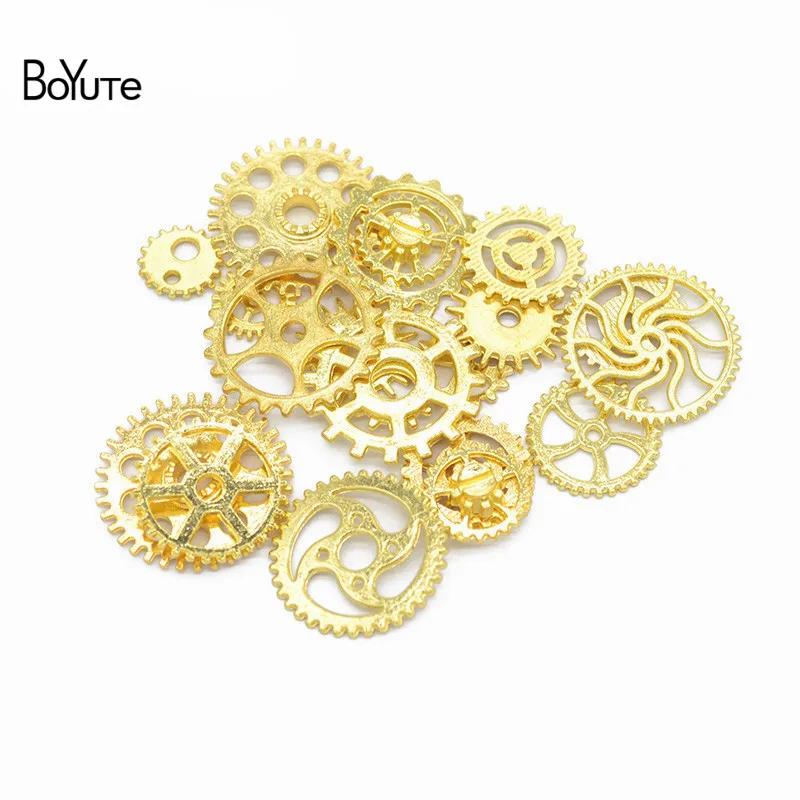 BoYuTe (500 GramLot) Mix Styles Metal Steampunk Gears Diy Steam Punk Alloy Jewelry Accessories  (7)