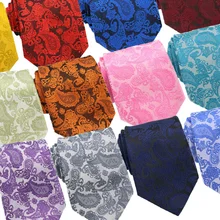 Высокое качество 8 см мужские галстуки Классические Пейсли Цветочные шейные Галстуки Gravatas жаккардовый тканый галстук свадебная деловая Вечеринка Галстуки