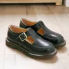 QPFJQD-Mori Girl, chaussures en cuir véritable pour femmes, sangle en T à bout rond, de Style japonais, douce plateforme à plateforme, Oxfords, décontracté ► Photo 1/4