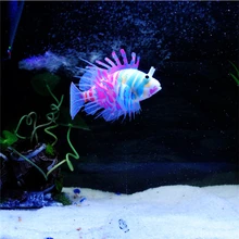 Светится в темноте Искусственный аквариум Lionfish орнамент Медузы