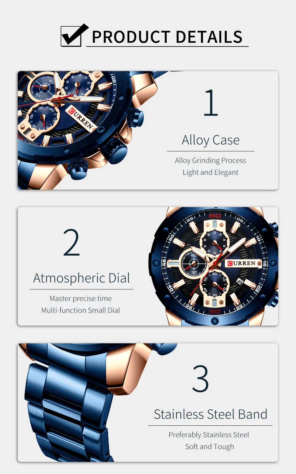 Новые кварцевые фирмы carren светящиеся мужские наручные часы модные спортивные часы из нержавеющей стали 3ATM водонепроницаемые наручные часы хронограф часы