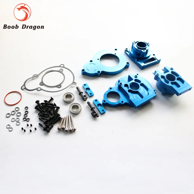 CNC Alloy Center diff gear box for Losi 5ive T Rovan LT King Motor X2