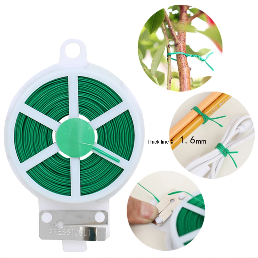 

100m/ 328ft Plants Ties Plant Organizer Binding Diy Cable Wire Grafting Twist Plastic Gardening accessories Garden Supplies