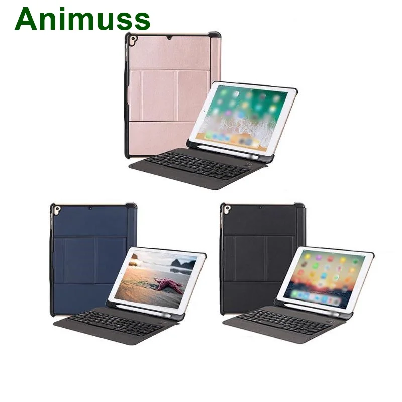

Animuss Wireless Keyboard Case For iPad 5th/6th/Air/Air 2/Pro 9.7 Bluetooth Keyboard Case Backlit Case Cover Drop Resistance