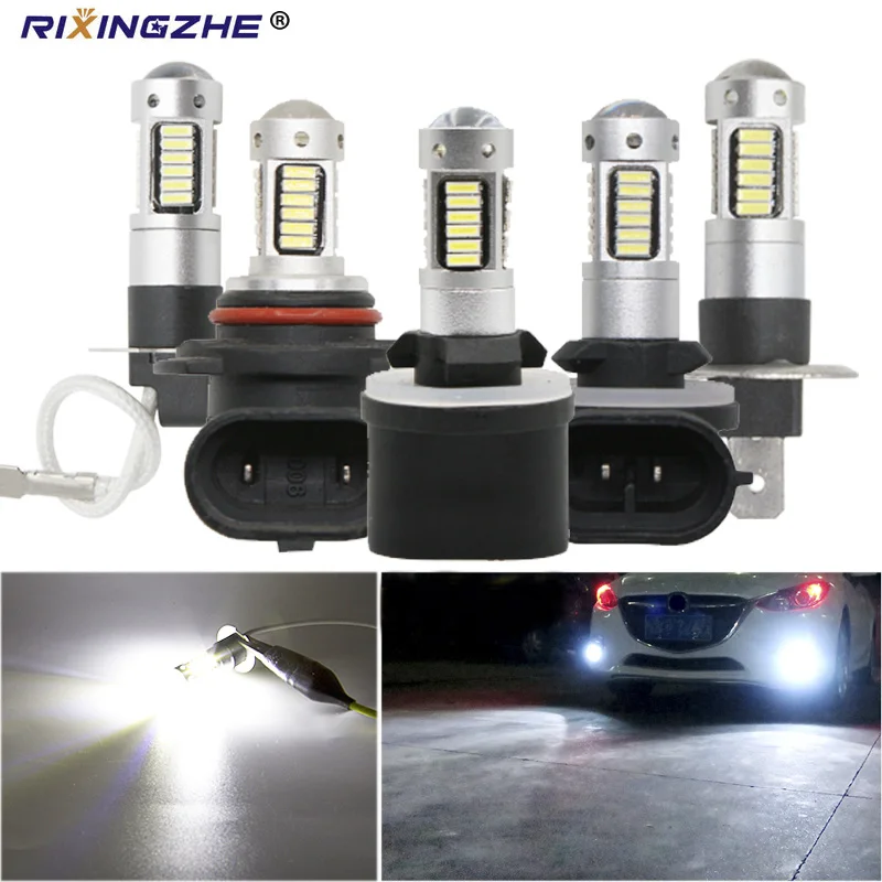 

1PC High Power Car H3 LED H1 LED H27 880 881 9005 9006 hb3 hb4 30smd auto Fog lamp drl 4014 car fog Light 12V