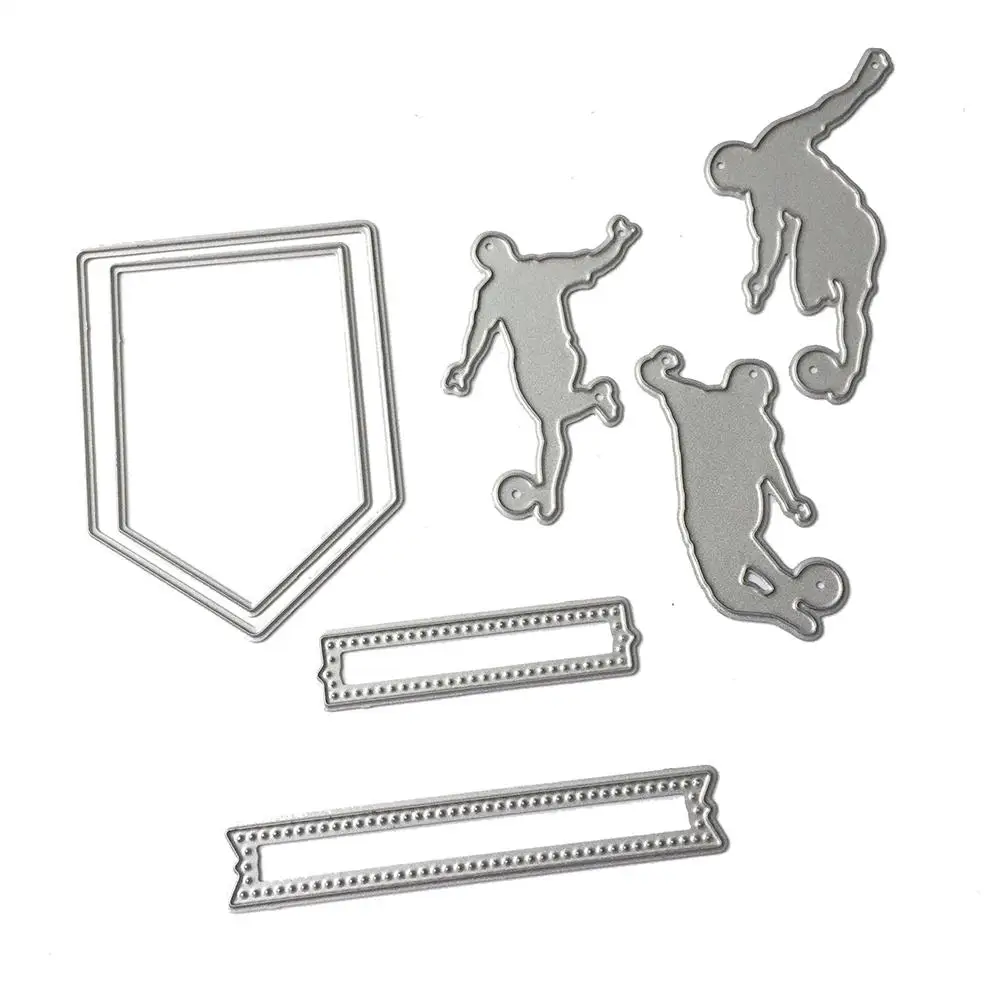 

10.5*7.3cm DIY Cutting Dies Metal Paper Card Football Stencil Scrapbooking Album Embossing Craft Dies Latest Dropshipping