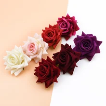 10 шт., шелковые красные розы, свадебные аксессуары, Оформление, искусственные цветы для дома, свадебное украшение, сделай сам, колпачок, Подарочная коробка для скрапбукинга