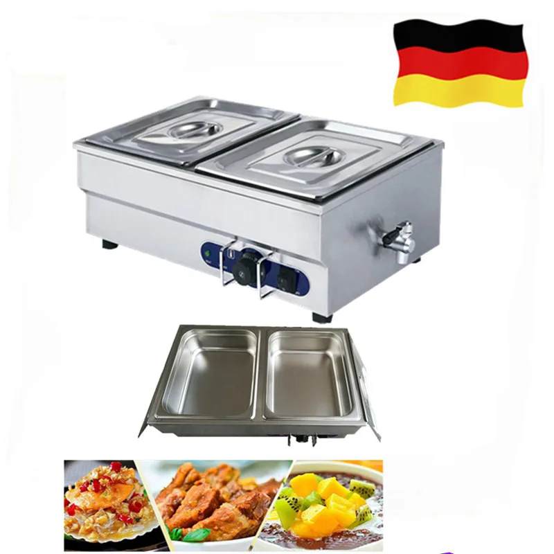 

Newest Stainless Steel Food Warmer Machine Small Bain Marie for Commercial Buffet Container Countertop Equipment