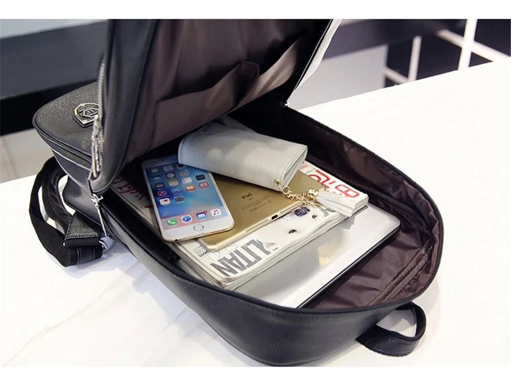 Модный PU мужской рюкзак для ноутбука, сумка для ноутбука, чехол для Macbook Air Pro retina lenovo Dell hp ASUS, школьный рюкзак для ноутбука для девочек