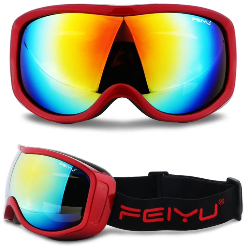 Мужские зимние лыжные очки Gafas линзы UV400 незапотевающие для сноуборда мотокросса