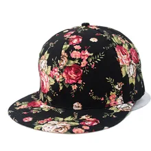 LOVINGSHA HIGH QUALITY NEW Hot Selling Hats PRINT flowers Baseball Caps hats for men women Snapback Caps Hip Hop bone B311