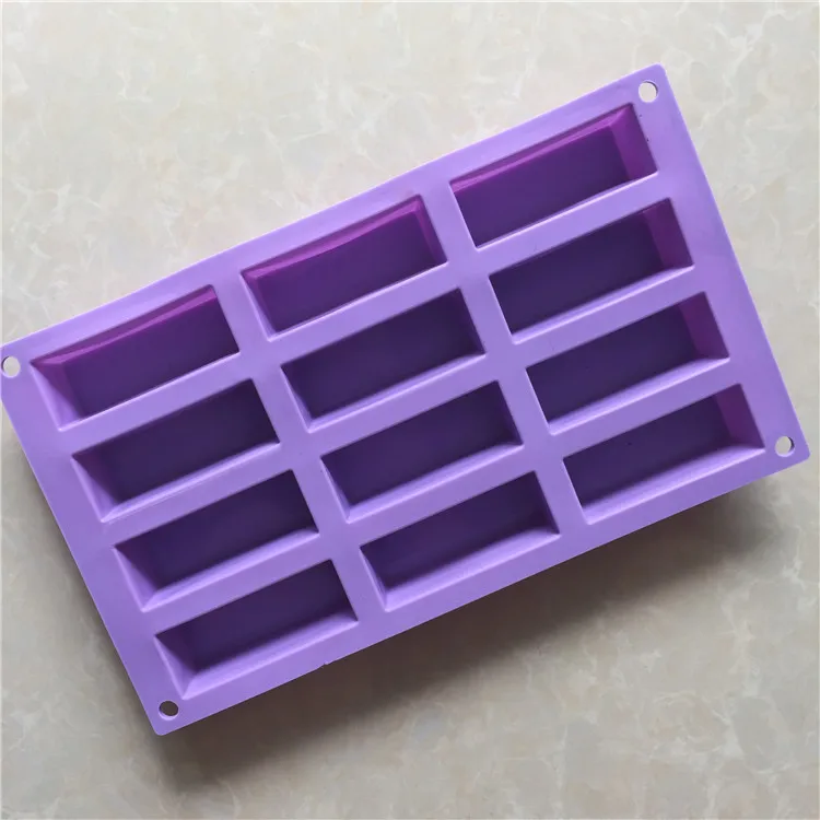 DIY Cake Chocolate Blocks Sugarcraft Mould Small rectangular soap silicone mould