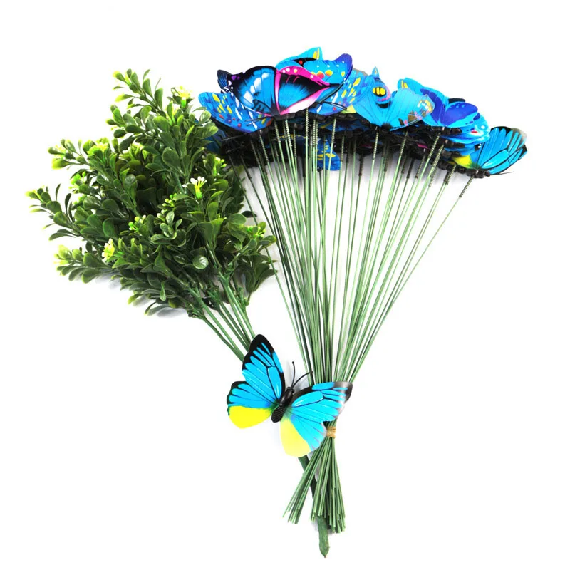Креативные двухслойные вставки-бабочки для моделирования украшают ваш дом садовые вазы декоративные бабочки, свадебные украшения