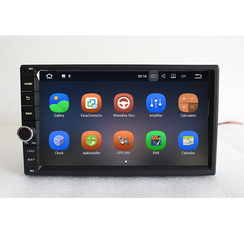 Top Aoluoya Android 7.1 2 DIN Universal CAR DVD GPS PLAYER For Universal Nissan Tiida Qashqai Hyundai Accent Verna Tunson Elantra 1