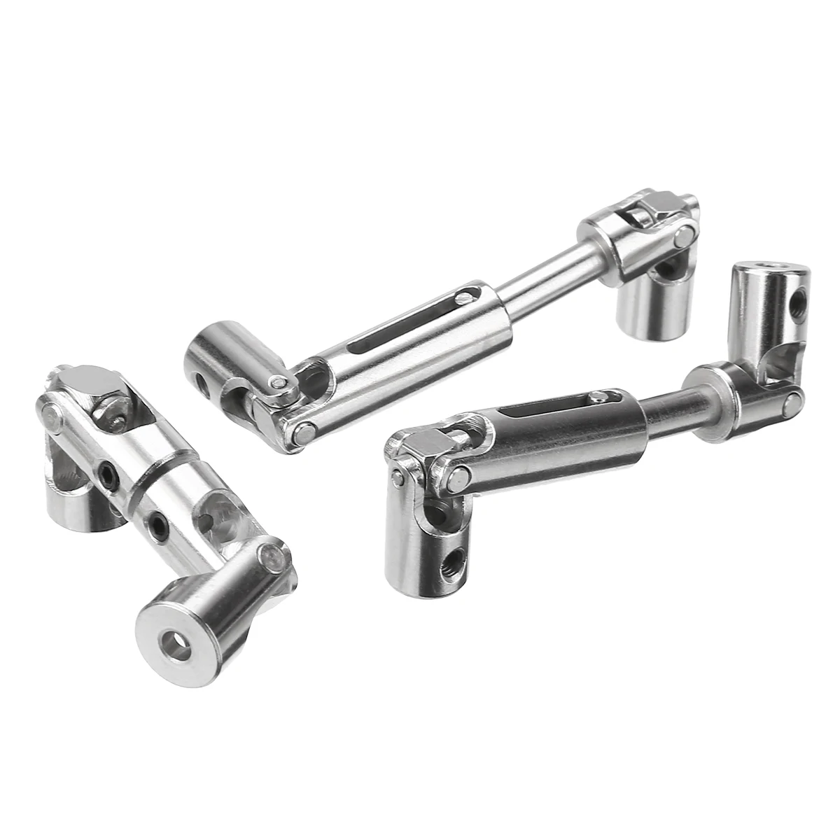 Durable 3Pcs Strong Metal Drive Shaft Silver High Quality Upgrade Part For WPL B-36 B-16 6WD 1/16 RC Car Tool Parts