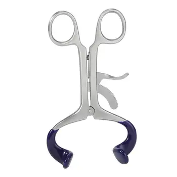 

Large/Small Stainless Steel Dental Mouth Retractor With Silicone Pad Autoclavable Mouthpiece Extender Oral Care Tools